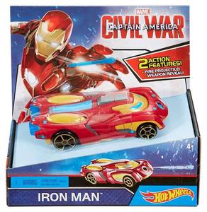 Машина Hot Wheels Marvel Civil War Captain America Iron Man Vehicle